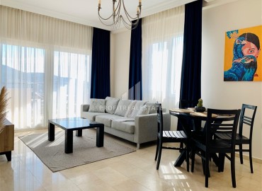 Furnished duplex apartment 2+1, 137m², in a townhouse of the famous residence - Gold City, Kargicak, Alanya ID-16284 фото-1