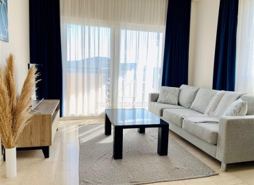 Furnished duplex apartment 2+1, 137m², in a townhouse of the famous residence - Gold City, Kargicak, Alanya ID-16284 фото-2