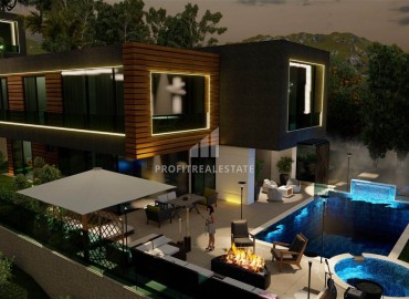Elite two-storey villas 4 + 1, 300m², under construction in the central mountainous region of Alanya - Tepe. ID-13318 фото-2