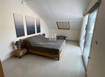 Меблированный пентхаус с тремя спальнями и джакузи, для ВНЖ, с видом на море, в 300 метрах от пляжа, в центре Аланьи ID-16290 фото-10