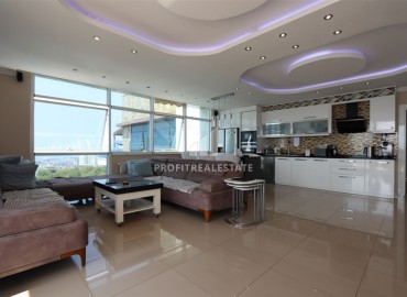 Luxury furnished duplex 3+1, 270 m², with a swimming pool on the terrace, in the area of Alanya - Cikcilli ID-16312 фото-4