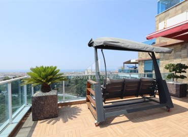 Luxury furnished duplex 3+1, 270 m², with a swimming pool on the terrace, in the area of Alanya - Cikcilli ID-16312 фото-18