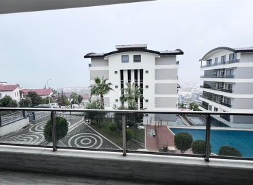 View duplex apartment 2+1, with a modern interior, in a luxury residence, Kargicak, Alanya ID-16315 фото-14