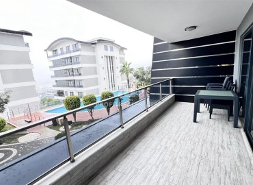 View duplex apartment 2+1, with a modern interior, in a luxury residence, Kargicak, Alanya ID-16315 фото-17