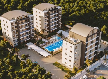 Апартаменты 2+1 и 3+1 от застройщика в новом комплексе с широкой инфраструктурой, Алтынташ, Анталья ID-16319 фото-15