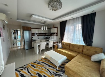 Элитная недвижимость: меблированная видовая квартира 2+1, 110м², в знаменитом комплексе Махмутлара, Алания ID-16342 фото-1