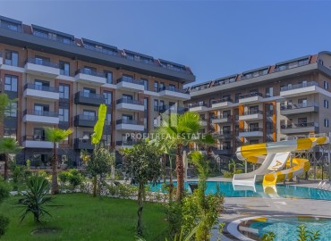New one bedroom apartment without furniture in a new building with facilities, Oba, Alanya ID-16344 фото-18