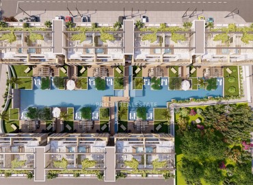 Инвестиционный проект: лофты с выходом в сад и пентхаусы с террасами на крышах, 148-170м², от застройщика, Отюкен, Искеле, Северный Кипр ID-16345 фото-16
