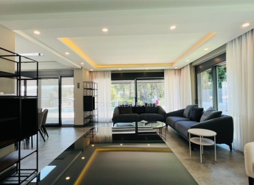 Furnished villa for residence permit, 4+1, with a modern stylish interior and private pool, Kemer, Antalya ID-16349 фото-2