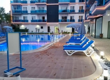 Furnished apartment 1+1, 55m², in a new residence with hotel facilities in the Alanya region - Oba. ID-16356 фото-14