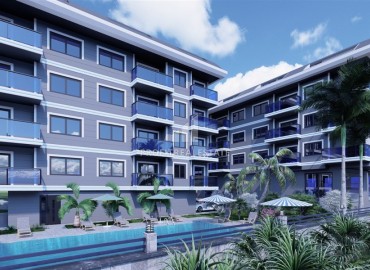Inexpensive apartment at the project stage, in installments from the developer, Avsallar, Alanya, 47-120 m2 ID-8681 фото-4