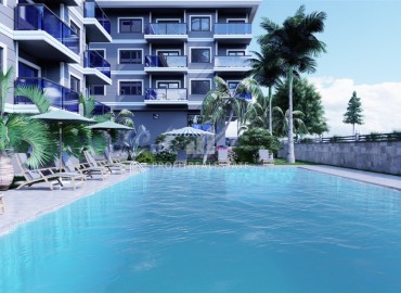 Inexpensive apartment at the project stage, in installments from the developer, Avsallar, Alanya, 47-120 m2 ID-8681 фото-6