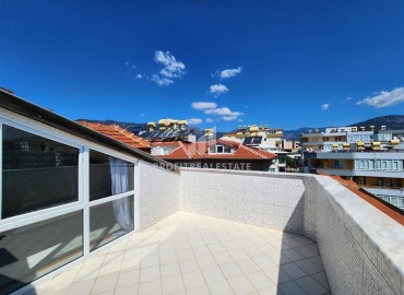 One bedroom penthouse, 70m² with mountain views in a residence with swimming pool in Oba, Alanya, 300m from the sea ID-16387 фото-12