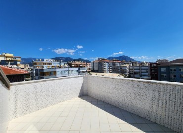 One bedroom penthouse, 70m² with mountain views in a residence with swimming pool in Oba, Alanya, 300m from the sea ID-16387 фото-14