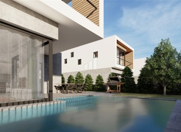 Фешенебельные двухэтажные 4+1 виллы 269-343 м², с индивидуальными бассейнами, Эдремит, Кирения, Северный Кипр ID-16393 фото-5