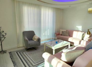 Furnished two bedroom apartment with panoramic windows, in a residence with a swimming pool, Oba, Alanya ID-16402 фото-3