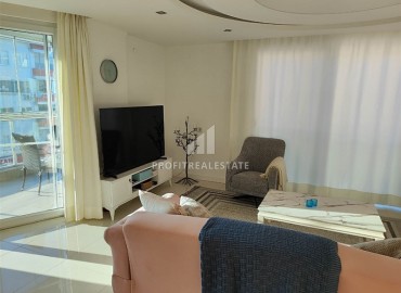 Furnished two bedroom apartment with panoramic windows, in a residence with a swimming pool, Oba, Alanya ID-16402 фото-6