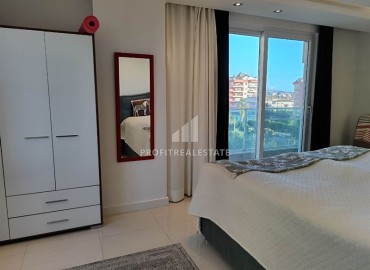 Furnished two bedroom apartment with panoramic windows, in a residence with a swimming pool, Oba, Alanya ID-16402 фото-14