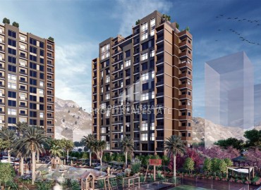 Nice 1+1 apartment, 60m², for rent, in a new premium residence, 300 meters from the sea in Teje, Mersin ID-16412 фото-1