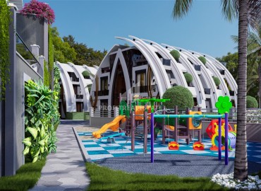 Investment project with a unique design: apartment and detached villas 54-185m², Kargicak, Alanya ID-16414 фото-27
