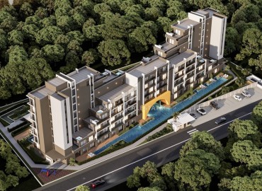 Инвестиционный проект: апартаменты 50-127м² от застройщика в комплексе с инфраструктурой, Алтынташ, Анталья ID-16415 фото-3