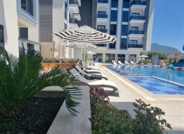 Modern furnished apartment 1+1, 47m² at an attractive price in a residence with facilities, Oba, Alanya ID-16418 фото-13