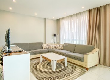 Charming furnished apartment 2+1, 100m², with modern furniture and glazed balcony in the center of Alanya ID-16419 фото-2