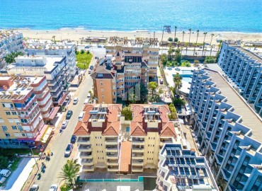 Furnished one-bedroom apartment, 65m², with two balconies and sea and mountain views in a residence with a swimming pool in Oba, Alanya. ID-16421 фото-17