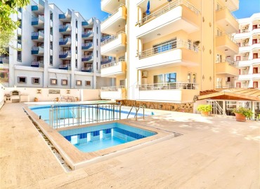 Furnished one-bedroom apartment, 65m², with two balconies and sea and mountain views in a residence with a swimming pool in Oba, Alanya. ID-16421 фото-18