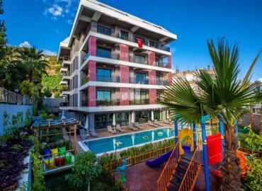Furnished one bedroom apartment, 53m², in a comfortable residence 400m from Cleopatra Beach, Alanya ID-16432 фото-1