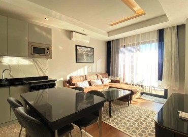 Меблированная квартира с одной спальней, 53м², в комфортабельном комплексе в 400м от пляжа Клеопатры, Алания ID-16432 фото-2