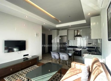 Меблированная квартира с одной спальней, 53м², в комфортабельном комплексе в 400м от пляжа Клеопатры, Алания ID-16432 фото-3