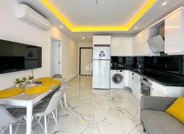 Стильная квартира с одной спальней, 45м² в резиденции 2022 года, с инфраструктурой в центре Алании ID-16488 фото-4