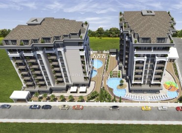 Двухкомнатная квартира без мебели 60м², в новой фешенебельной резиденции в 400 метрах от моря, в центре Аланьи ID-16495 фото-2