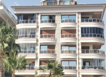Furnished three bedroom apartment, 140 m², with a super location on the first coastline in Oba, Alanya. ID-16505 фото-1