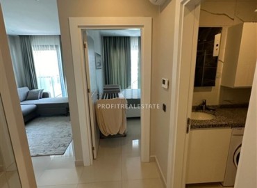 Elegant furnished 1+1 apartment, 100 meters from the sea, in a residence with rich facilities, Kargicak, Alanya ID-15130 фото-13