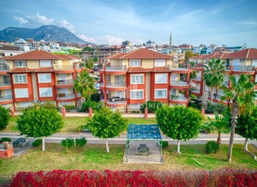 Bright furnished penthouse 4+1, in a cozy residence 150 meters from the Mediterranean Sea, Kestel, Alanya ID-16509 фото-1
