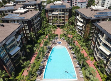 Cozy 3+1 apartment with separate kitchen, 135m², with magnificent views, on the first coastline in Oba, Alanya ID-16514 фото-1