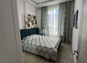 Стильные апартаменты с одной спальней, 58м², в современной резиденции с бассейном, в 250м от моря в Махмутларе, Алания ID-16539 фото-6