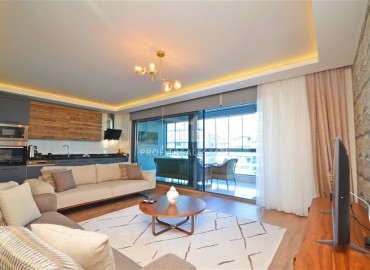 Стильная двухуровневая квартира 2+1, 147м² с современным дизайном и застекленным балконом, Каргыджак, Аланья ID-16543 фото-4