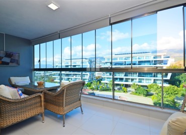Стильная двухуровневая квартира 2+1, 147м² с современным дизайном и застекленным балконом, Каргыджак, Аланья ID-16543 фото-17