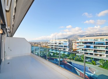 Стильная двухуровневая квартира 2+1, 147м² с современным дизайном и застекленным балконом, Каргыджак, Аланья ID-16543 фото-20