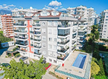 Elegant two bedroom apartment for residence permit, 110 m², glazed balcony, Tosmur, Alanya ID-16557 фото-1
