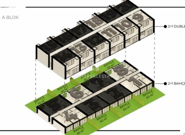 Садовые апартаменты и дуплексы от застройщика, 80-108м², в комплексе с инфраструктурой, Коньяалты, Анталья ID-16560 фото-11