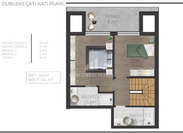 Садовые апартаменты и дуплексы от застройщика, 80-108м², в комплексе с инфраструктурой, Коньяалты, Анталья ID-16560 фото-14