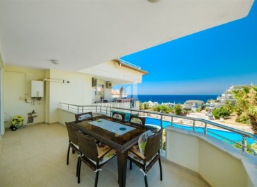 Gasified three bedroom duplex, 135m², with sea views in a cozy residence in Alanya Konakli area ID-16563 фото-9