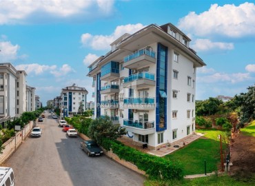 Bright modern one-bedroom apartment 55m², 300 meters from the sea, in a residence with facilities, Kestel, Alanya ID-16580 фото-1