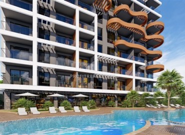 Apartment 1+1, 65m², in a premium residence at the final stage of construction in Avsallar, Alanya ID-16592 фото-2