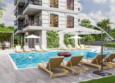 Linear and two-level apartment in installments from the developer, 50-180m², in a residence with facilities, Oba, Alanya ID-16611 фото-10