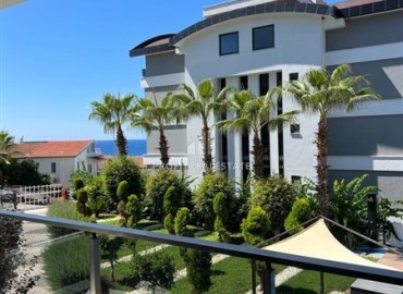 Великолепные двухуровневые апартаменты с садом, 3+1, с видом на море, в комплексе класса люкс, Каргыджак, Аланья ID-16613 фото-18